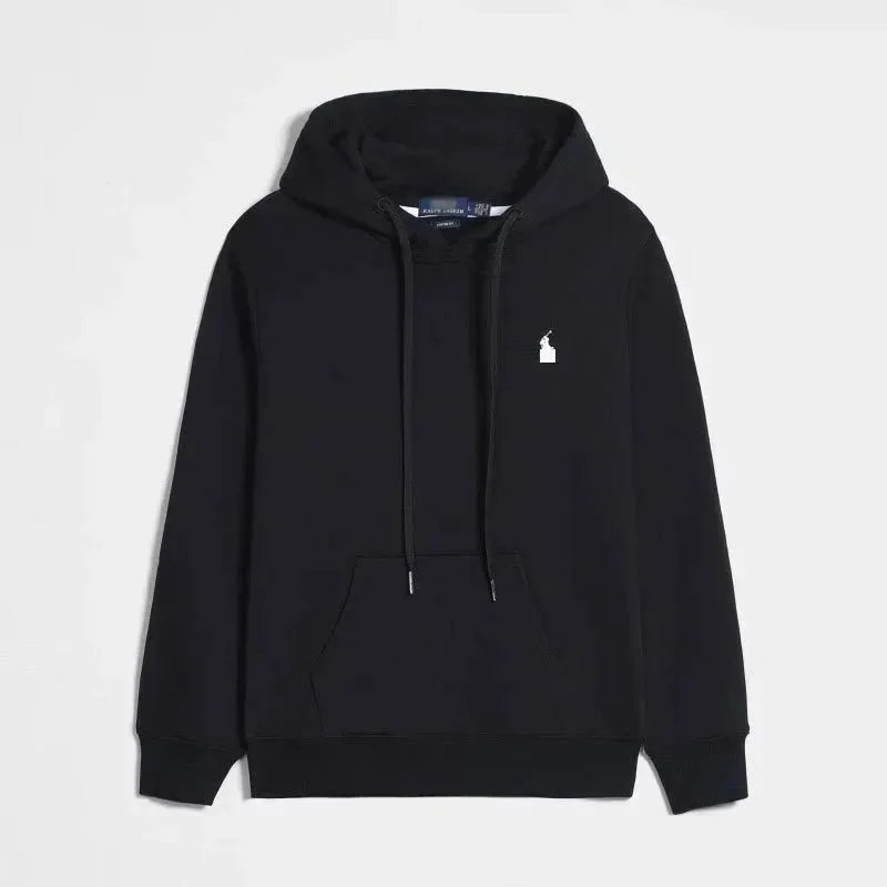 Hoodie black white label