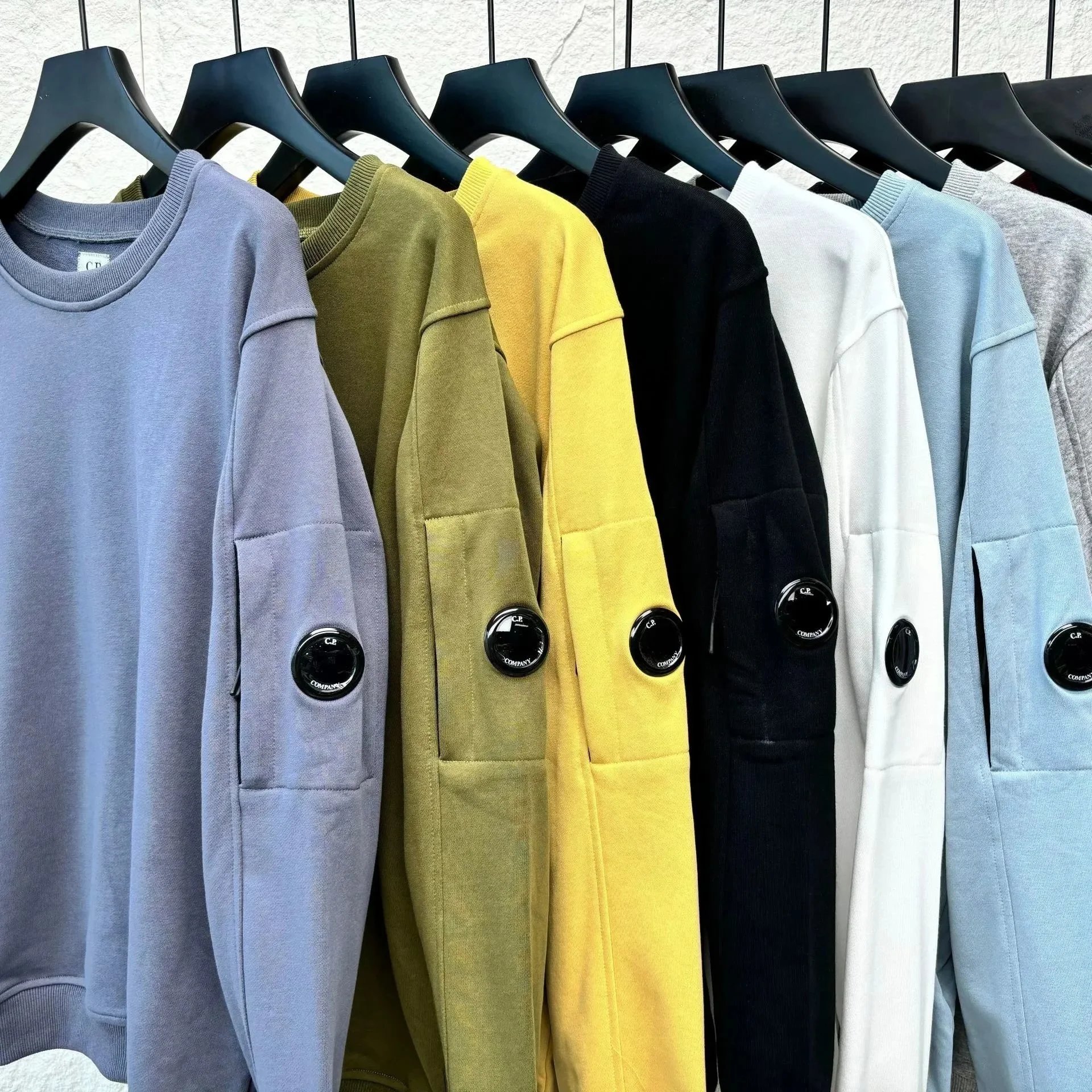C.P. Company Graphic Print Crewneck Sweatshirt Gray - 4