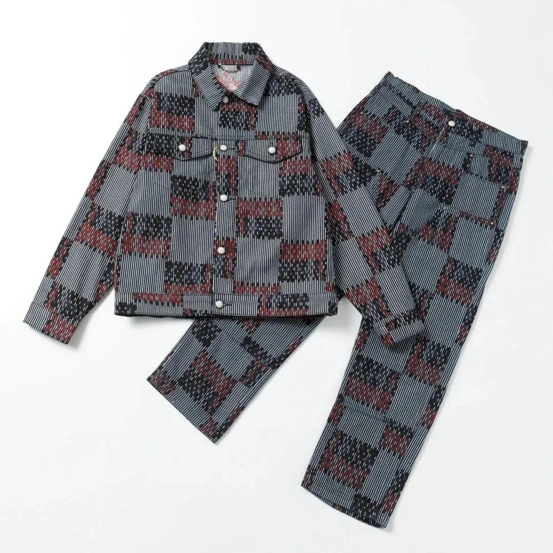 Louis Vuitton Men's Denim Jacket and Pants Set