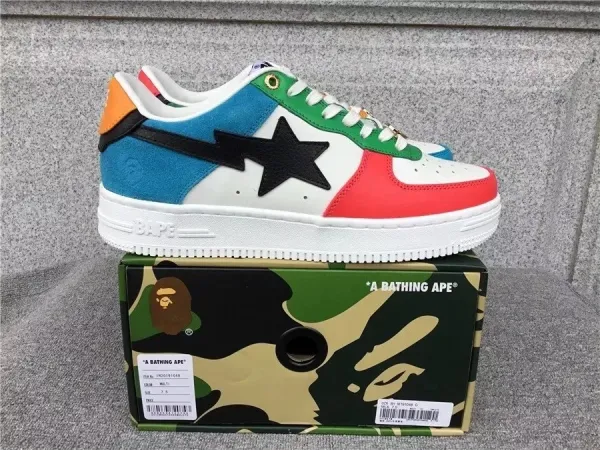 A Bathing Ape Bape Sta Multicolor Sneakers - 1