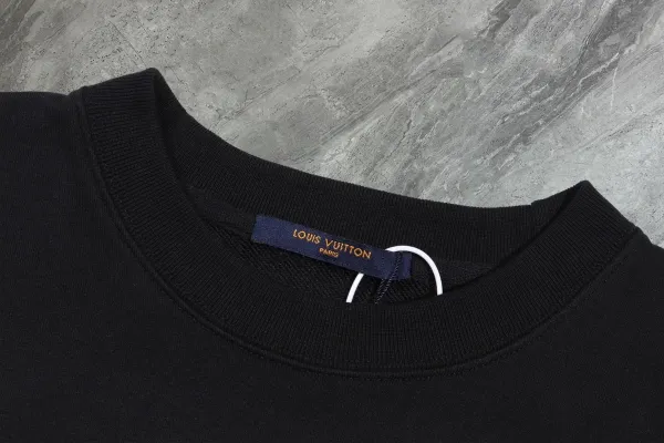Louis Vuitton Logo-Print Black Crewneck Sweatshirt - 5