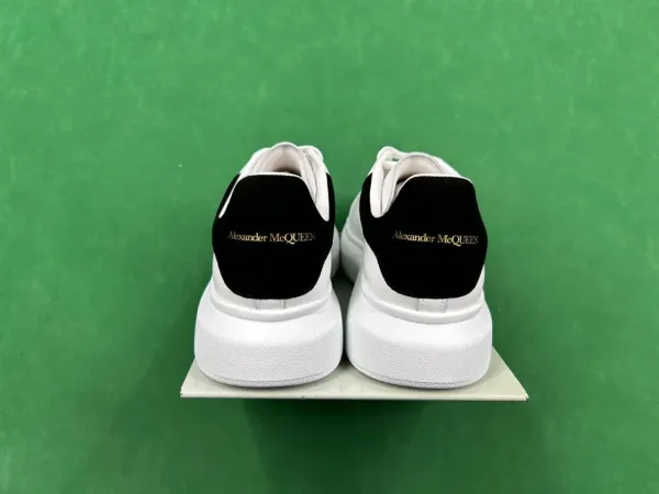 Alexander McQueen Oversized Sneaker White with Sky Blue Heel Tab Sneakers - 5