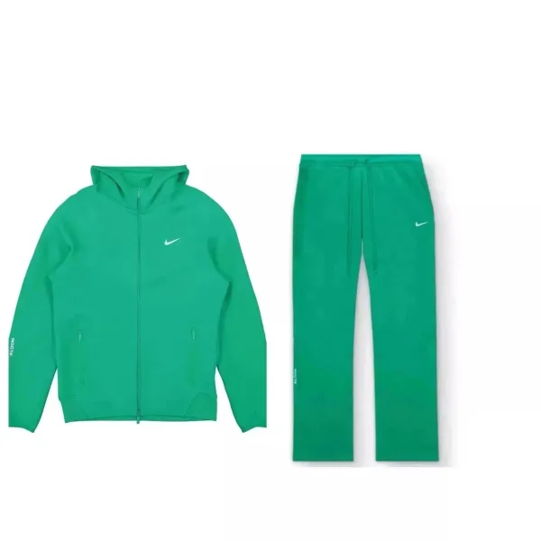 Nike x NOCTA Green Full-Zip Hoodie and Sweatpants Tracksuit - 1