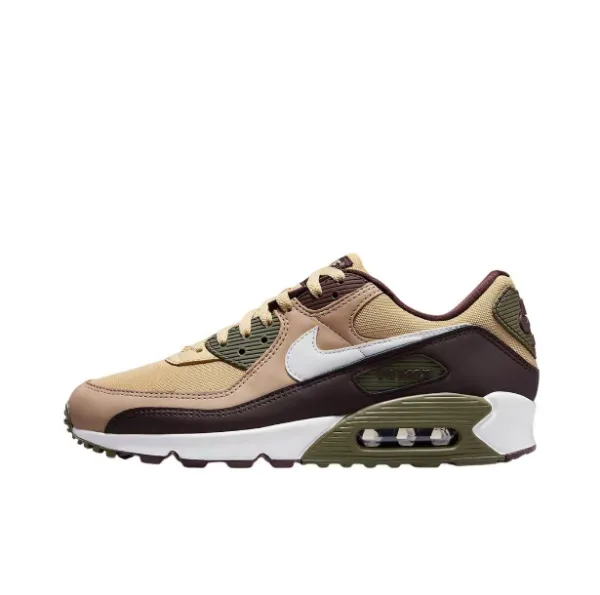 Nike Air Max 90 Beige Olive Brown Sneakers - 1