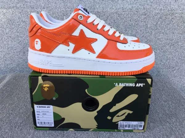 A Bathing Ape x Nike Air Force 1 Low White Sneakers - 5