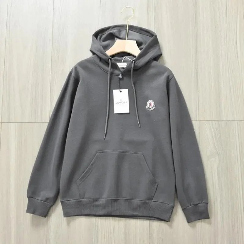 Moncler Logo Hoodie Gray Hoodie - 1