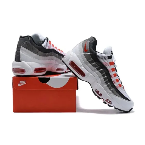 Nike Air Max 95 White/Black/Red Sneakers - 1