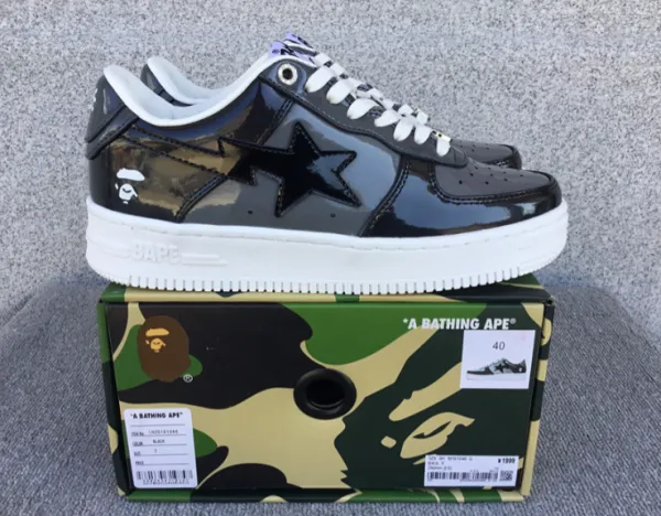 A Bathing Ape x Nike Air Force 1 Low White Sneakers - 3