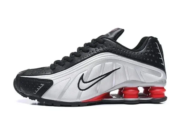 Nike Shox R4 Black/White/Red Sneakers - 1