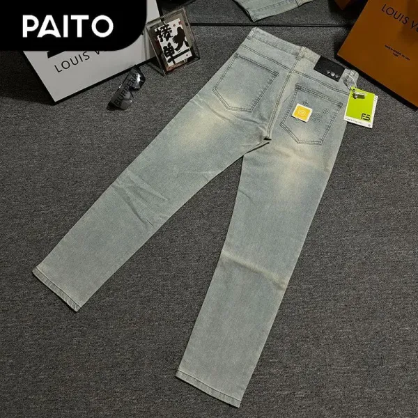 PAITO Light Wash Straight Fit Jeans - 1