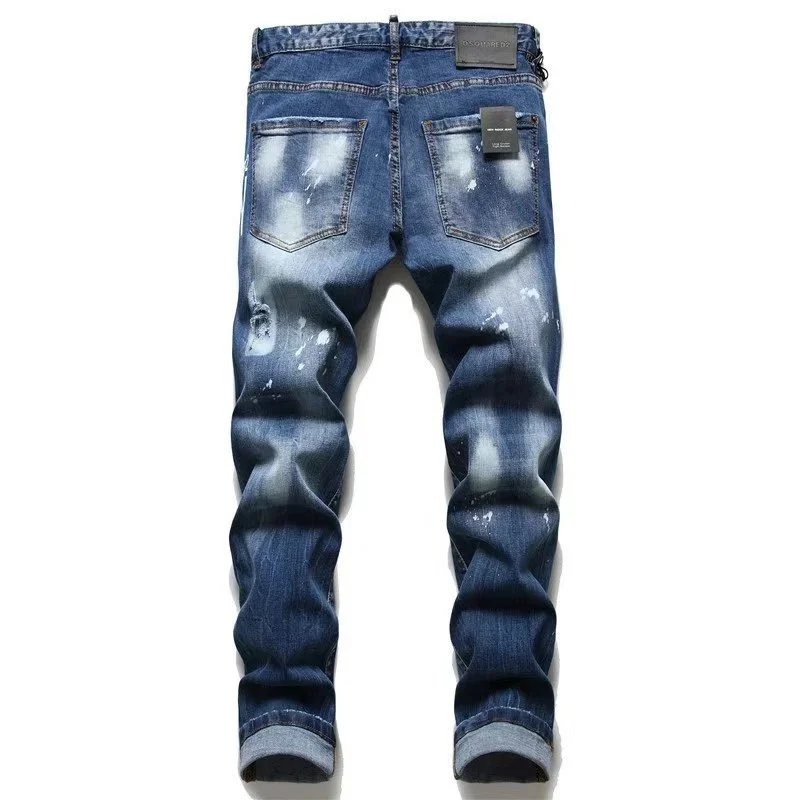 DSQUARED2 Paint Splatter Distressed Black Jeans - 9