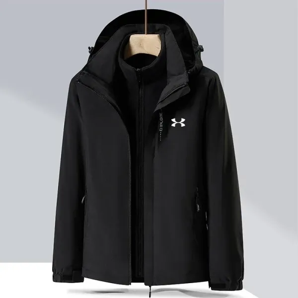 Under Armour Explore Black Windbreaker Jacket - 1