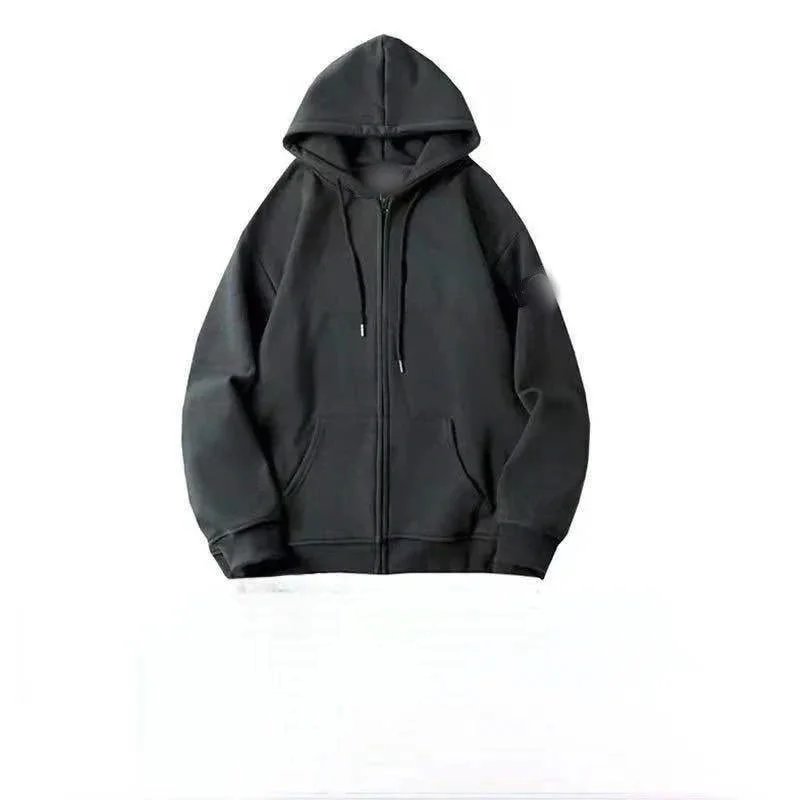 Design Zip-Up Hoodie Black Hoodie - 1