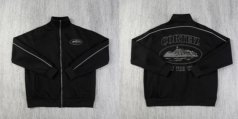 Cortez Cruise Ship Track Jacket Black - 1