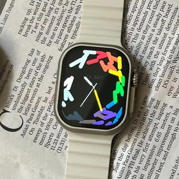 Apple Watch Ultra 2 White Sport Band Smartwatch - 1