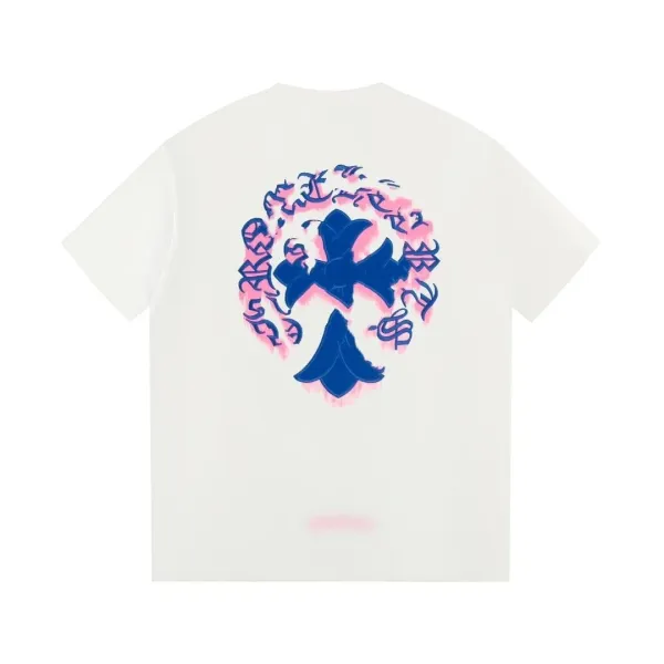 Off-White Dandelion Crystal Embroidery White T-Shirt - 6