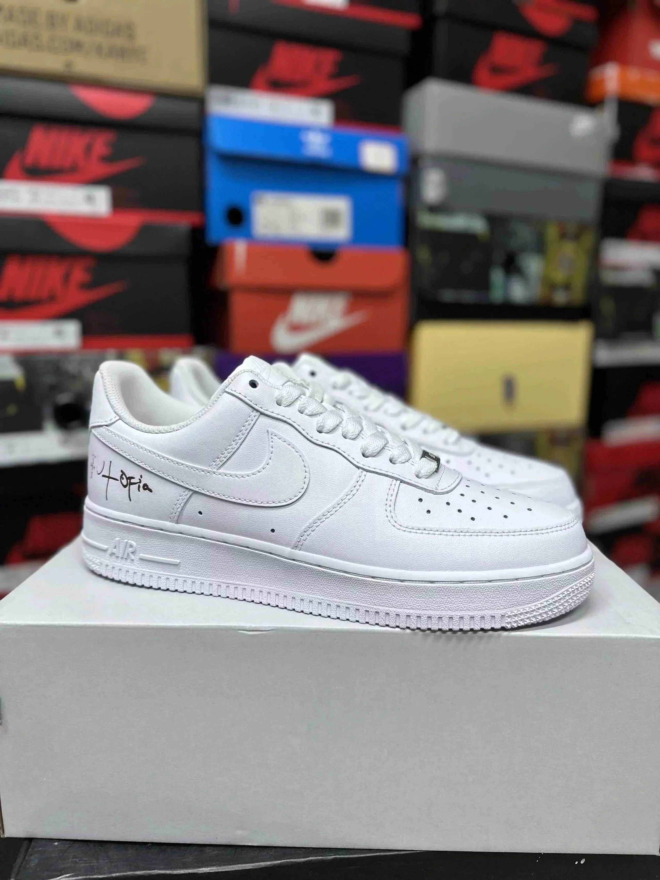 Nike x Fragment Design Air Force 1 Low White Sneakers - 4