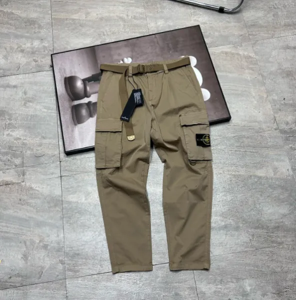 Stone Island Cargo Pants Army Green Pants - 1
