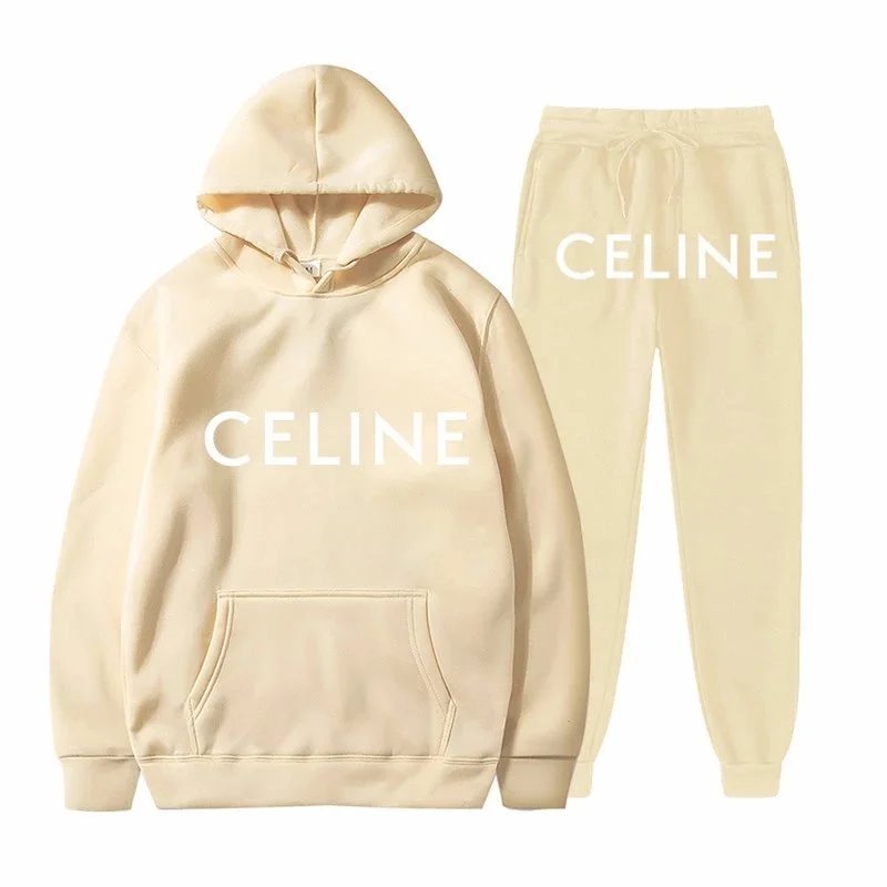 CELINE Hoodie and Sweatpants Set