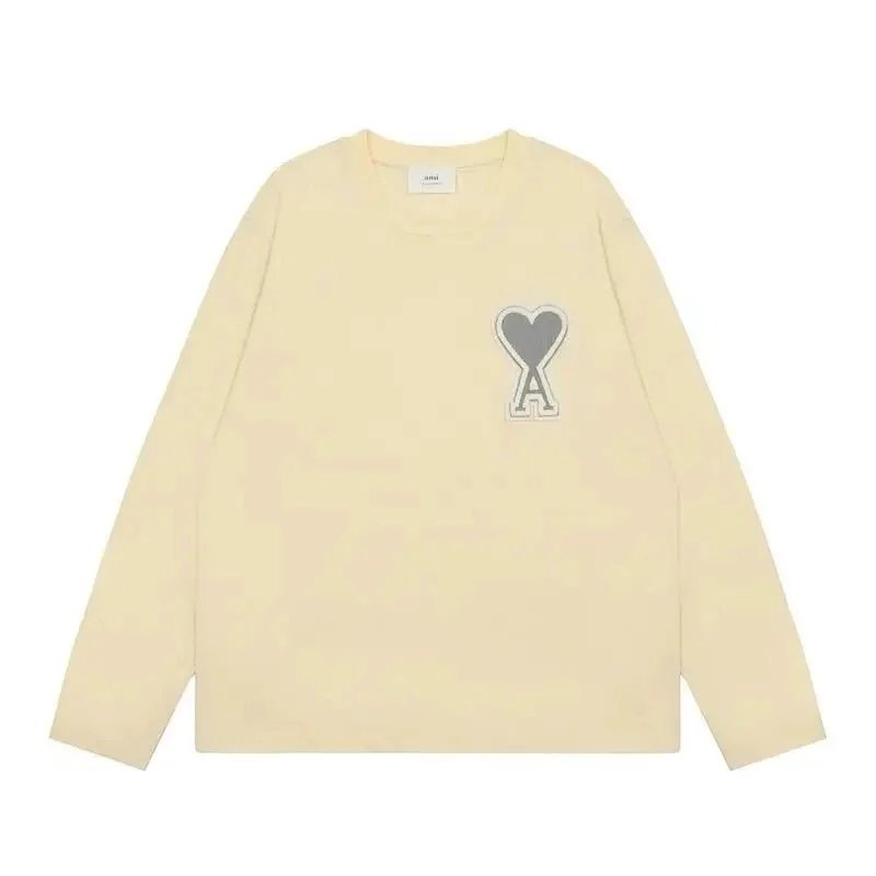 Ami Paris Heart Logo Long-Sleeve T-Shirt Forest Green - 9