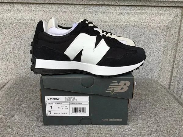 New Balance 327 Burgundy White Sneakers - 8