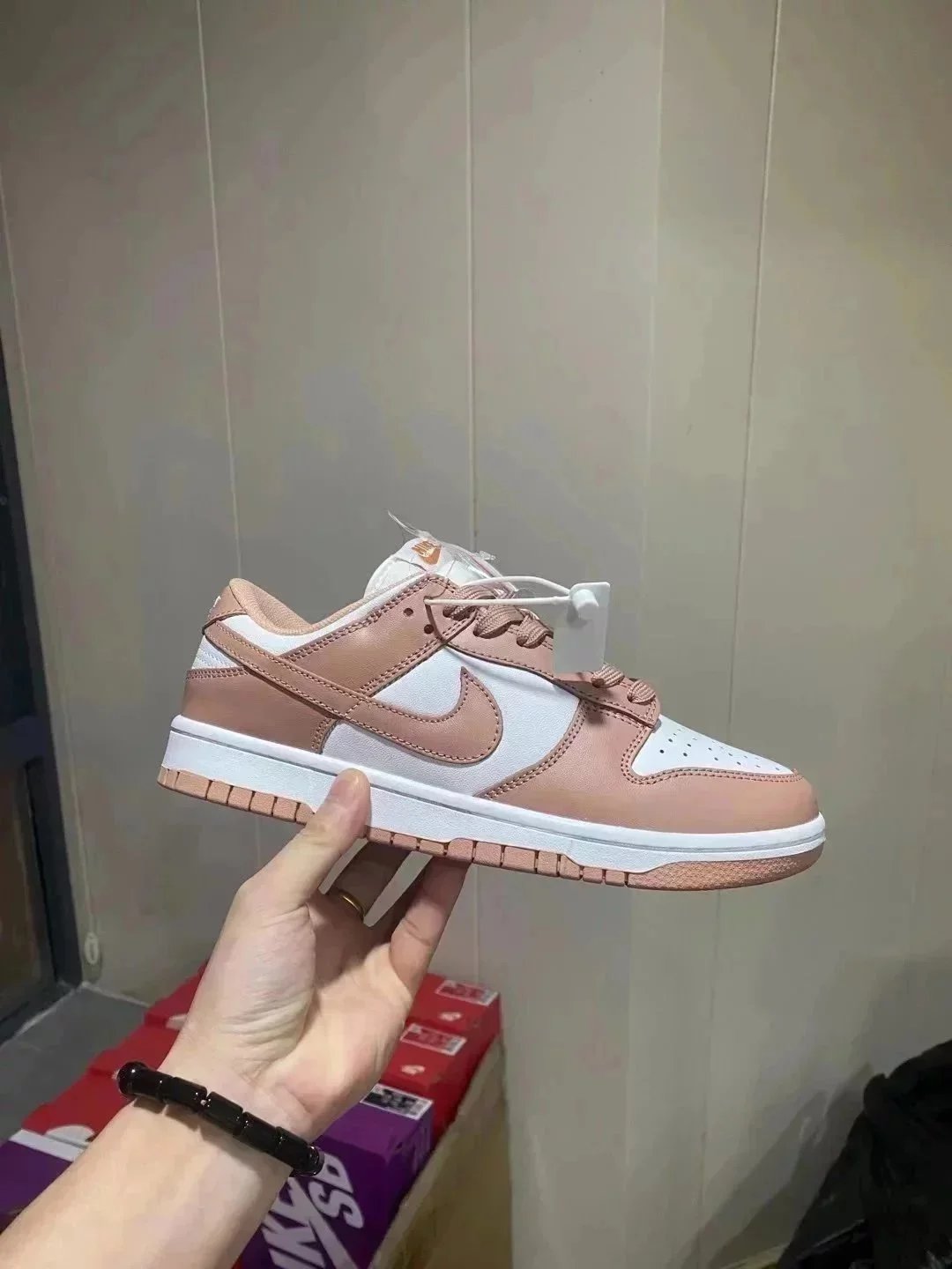 Nike Dunk Low Pastel Mint Pink Sneakers - 6
