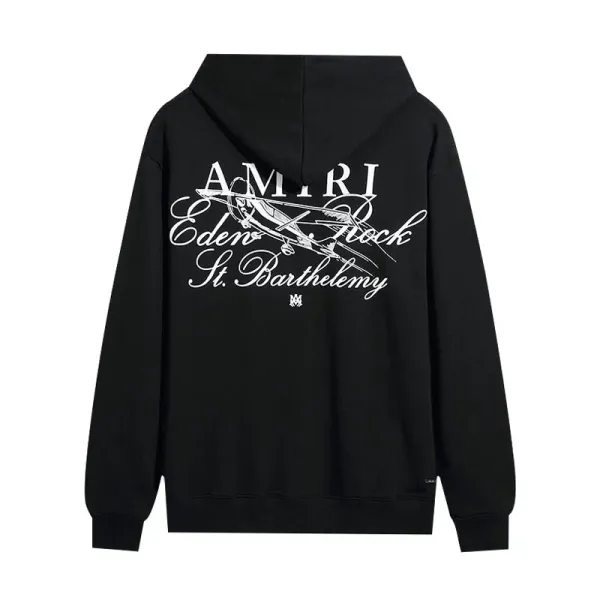 Amiri Eden Rock St. Barthelemy Hoodie Black - 1