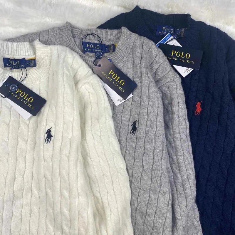 Ralph Lauren Cable Knit Cardigan White Sweater - 5