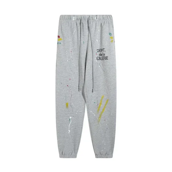 Gallery Dept. Logo Print Black Sweat Shorts - 7