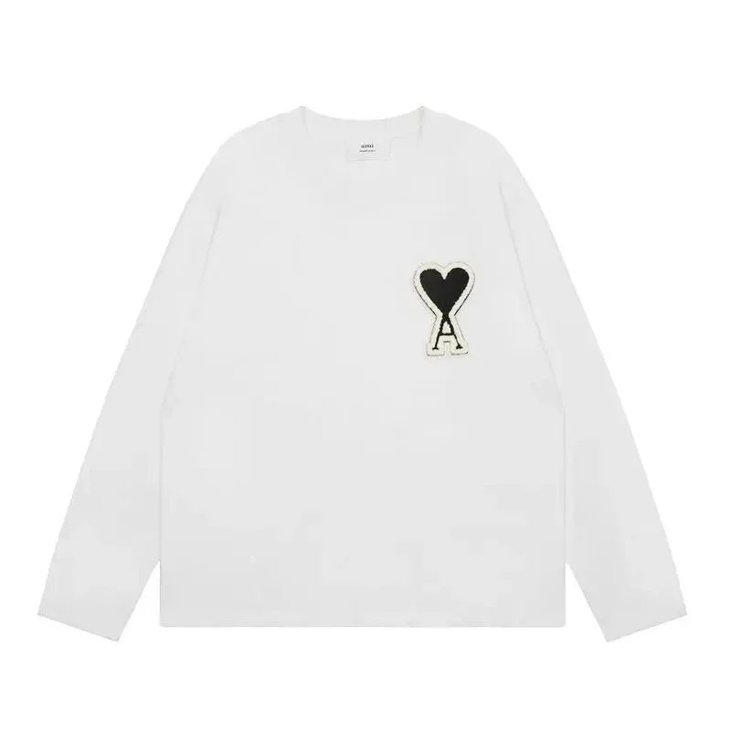 Ami Paris Heart Logo Long-Sleeve T-Shirt Forest Green - 7