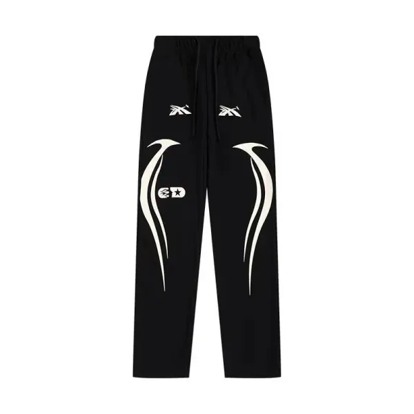 Hellstar Flame Logo Sweatpants Gray - 11