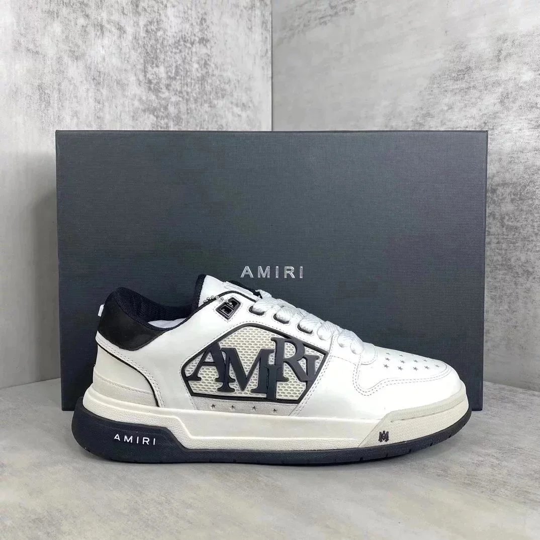 Amiri AMIRI Logo Panel Sneakers White/Black Sneakers - 1