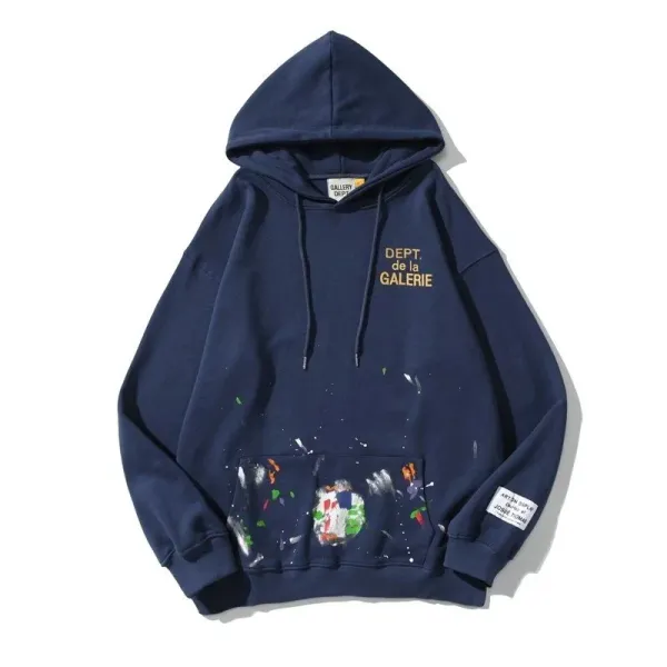 Gallery Dept. Logo Hoodie Light Gray Hoodie - 5