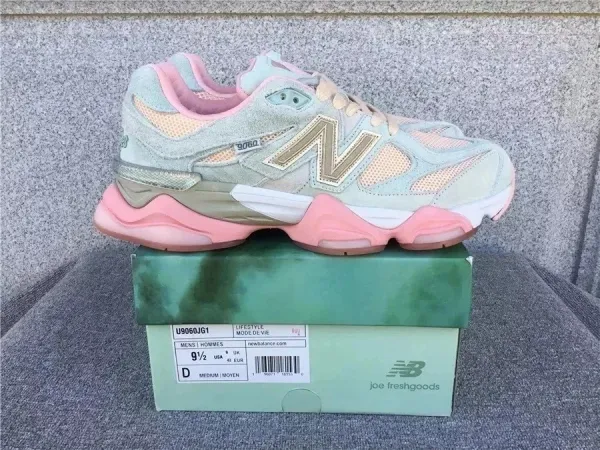 New Balance 9060 x Joe Freshgoods Mint Pink Chunky Sneakers - 1
