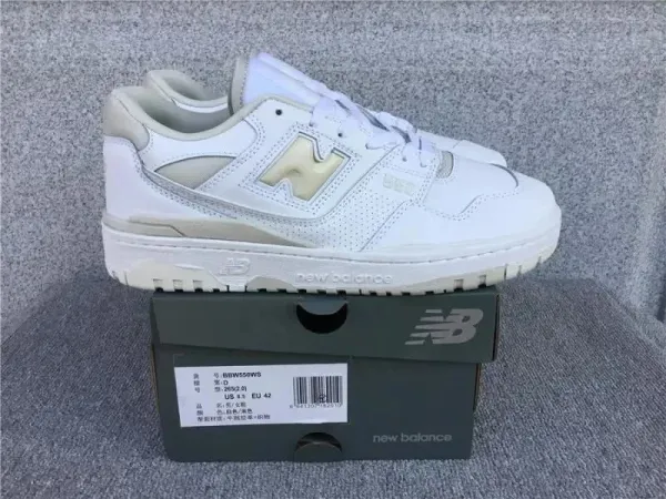New Balance 550 White Beige Sneakers - 1