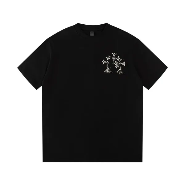 Off-White Dandelion Crystal Embroidery White T-Shirt - 2