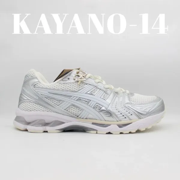 Asics Kayano 14 Silver Pink Running Shoes - 4