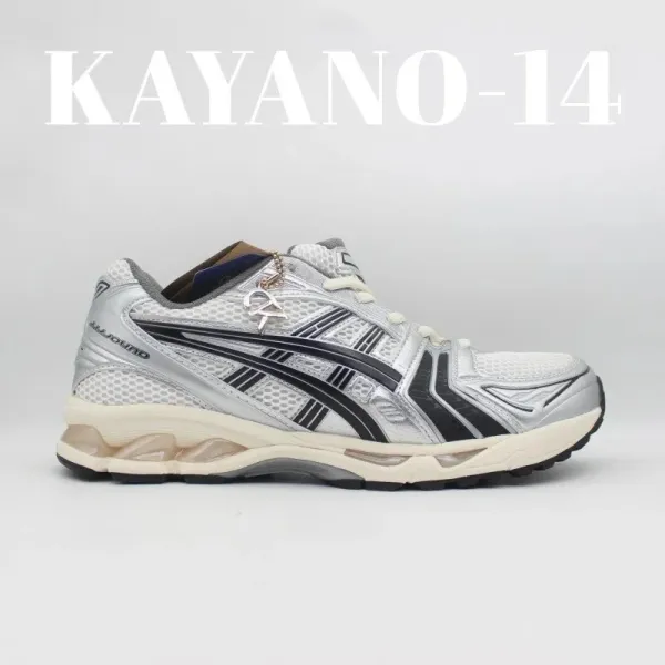 Asics Kayano 14 Silver Pink Running Shoes - 8