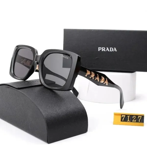 Prada PRADA 7127 Black Oversized Square Sunglasses - 1