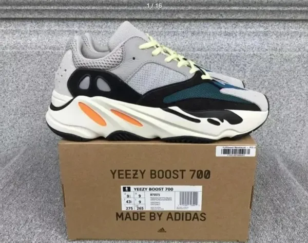 Adidas Yeezy Boost 700 V2 Gray Sneakers - 7