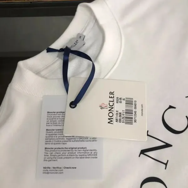 Moncler Logo-Embroidered White Hoodie - 8