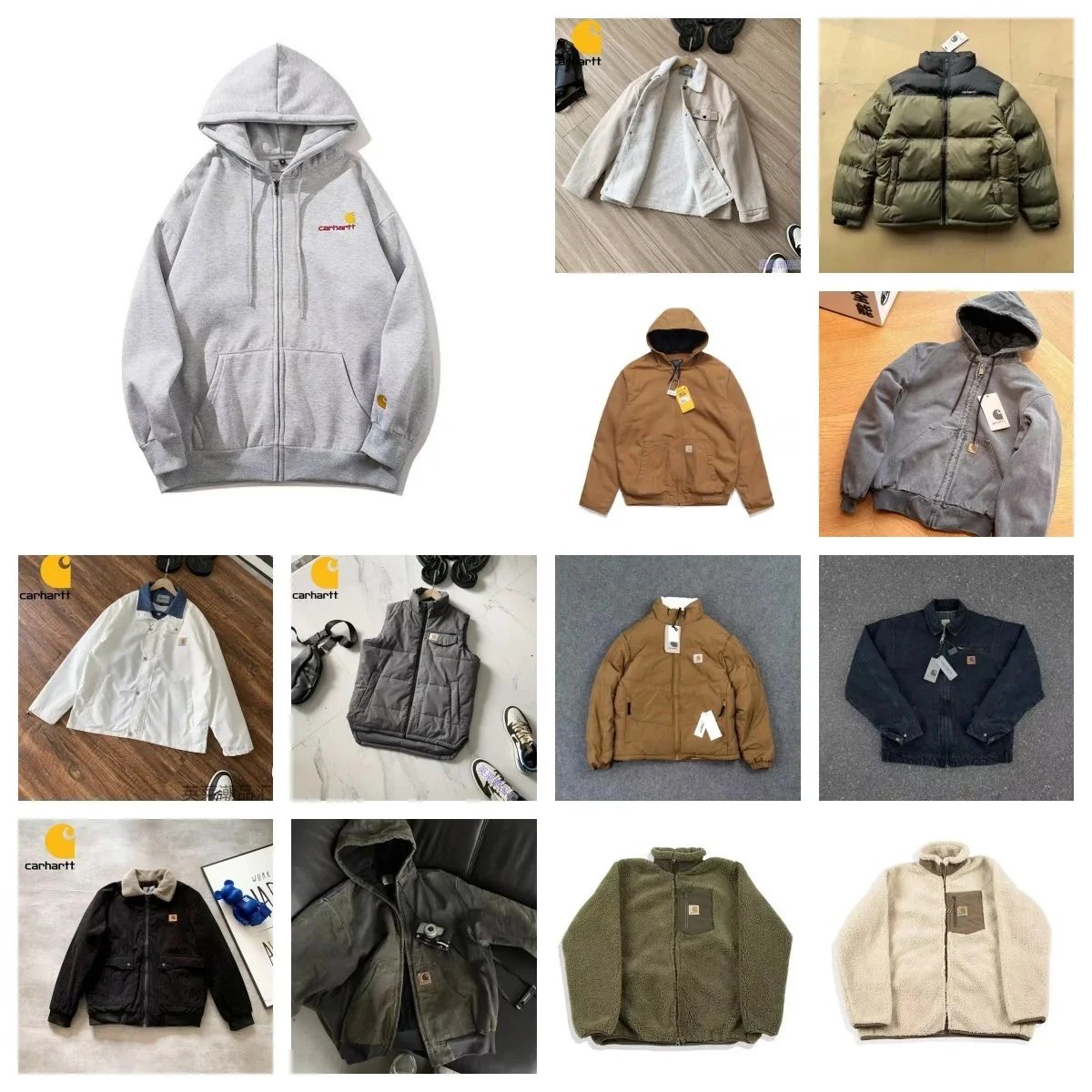IC TOP秋冬季最潮美式做旧卫衣连帽卫衣外套牛仔外套棉服羽绒服 - 3672004
