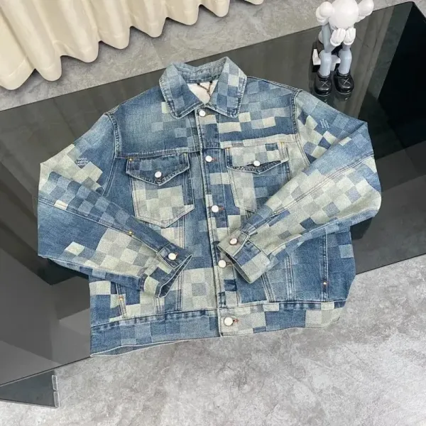 Louis Vuitton x Virgil Abloh Checkerboard Denim Jacket - 1