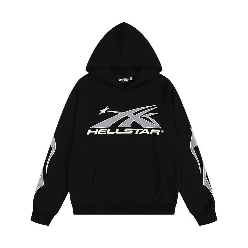 Hellstar X-Logo Black Hoodie - 1