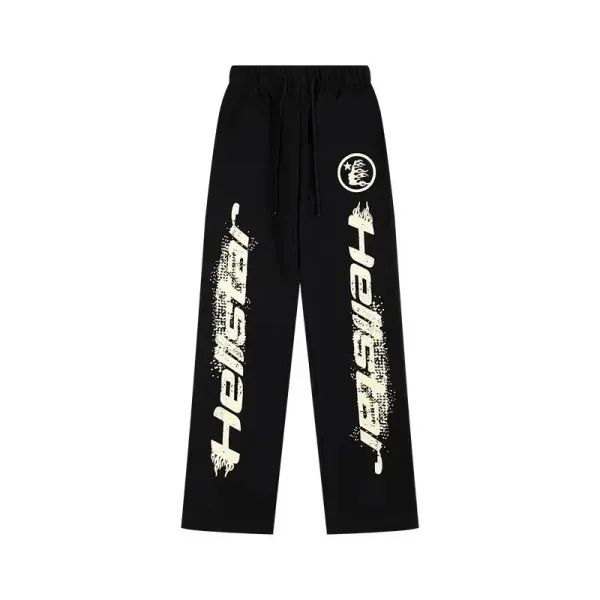 Hellstar Flame Logo Sweatpants Black - 1