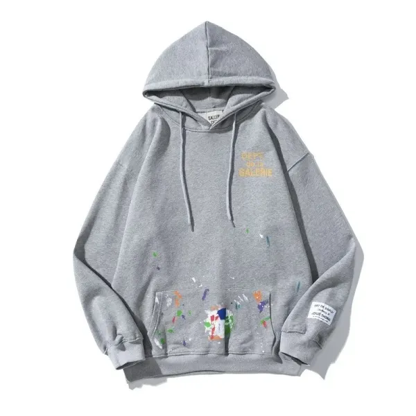 Gallery Dept. Logo Hoodie Light Gray Hoodie - 4