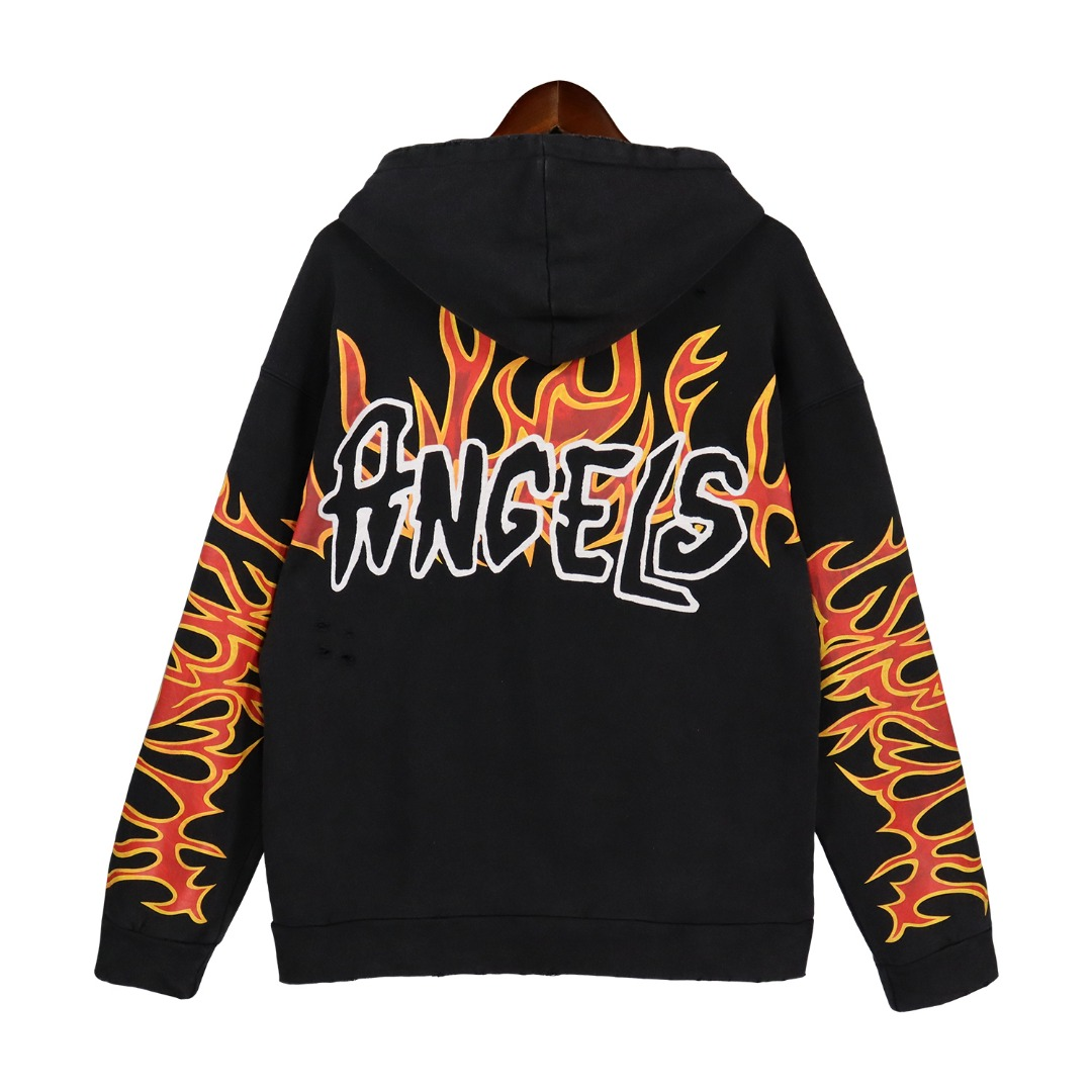 Chrome Hearts x Spray Paint Effect Hoodie Black Multicolor - 5