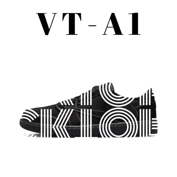Off-White VT-A1 Black White Graphic Sneakers - 1