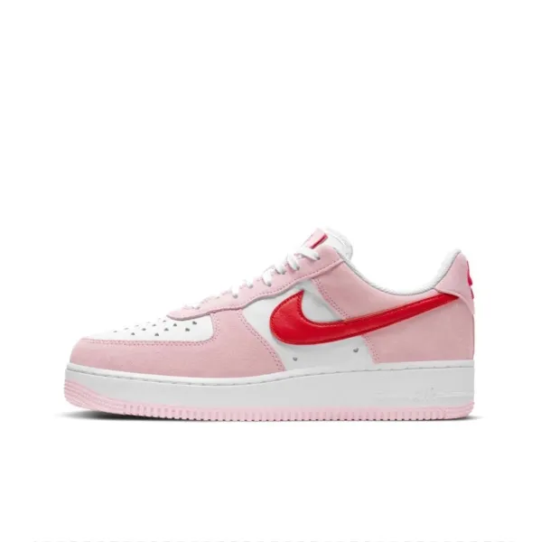 Nike Air Force 1 Low Pink and Red Sneakers - 1