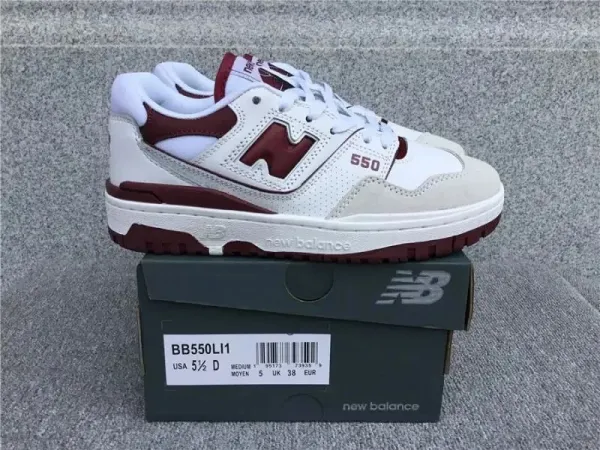 New Balance 550 White Navy Beige Sneakers - 11